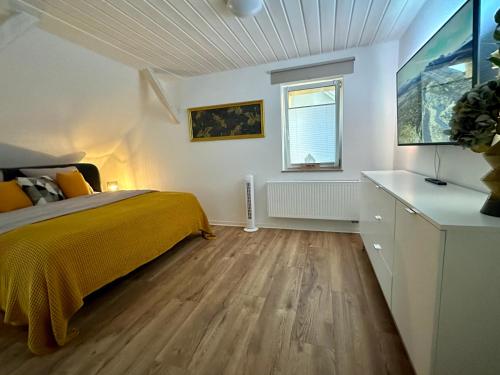 Cama o camas de una habitación en Ferienwohnung Pauline