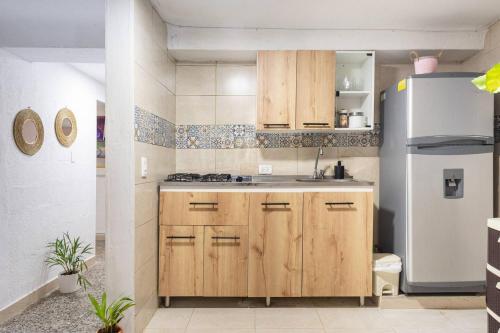 Кухня или мини-кухня в Apartamento Central Frente al Mar Cartagena

