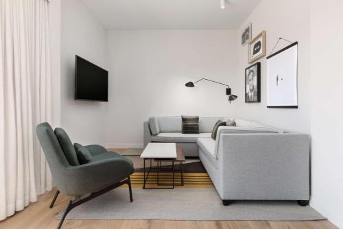 Télévision ou salle de divertissement dans l'établissement Hyatt Centric Mountain View