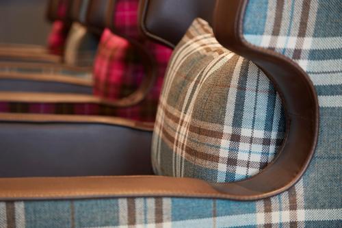 a close up of a seat in a bus at Premier Inn Frankfurt City Europaviertel in Frankfurt/Main