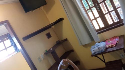 een uitzicht op een trap in een kamer bij Ca'n Solar 2 in Búzios