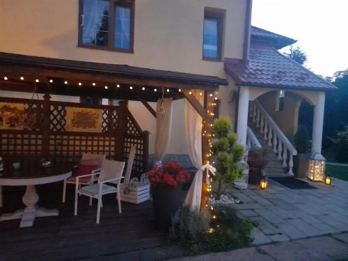 Balkón nebo terasa v ubytování Chata Magnata