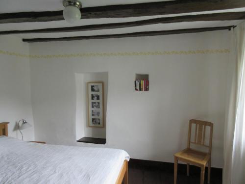 Historisches Ferienhaus Abteistraßeにあるベッド