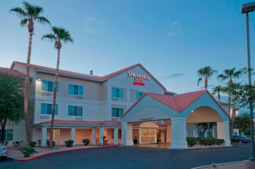 a rendering of the front of a hotel at SpringHill Suites Phoenix Chandler/Fashion Center in Chandler