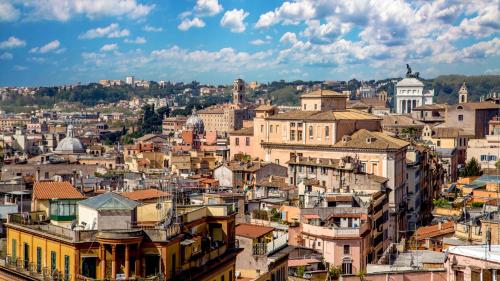 a view of a city with buildings at Princeps Boutique Hotel in Rome
