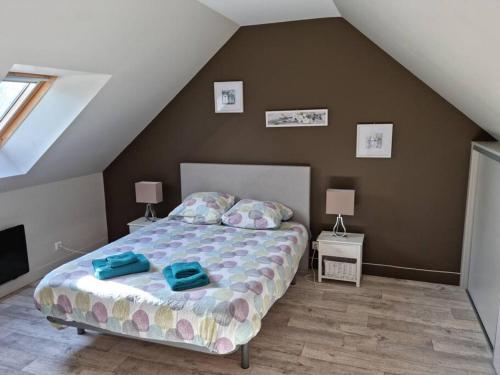 Postel nebo postele na pokoji v ubytování Camilena