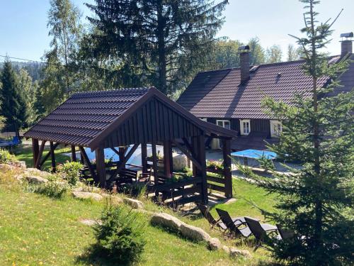 Naturlandschaft in der Nähe des Chalets