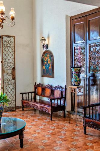 Χώρος καθιστικού στο Hotel Santa Lucía