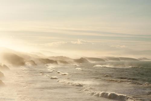 a view of the ocean with waves at VILLACHANCLETA in Tagle