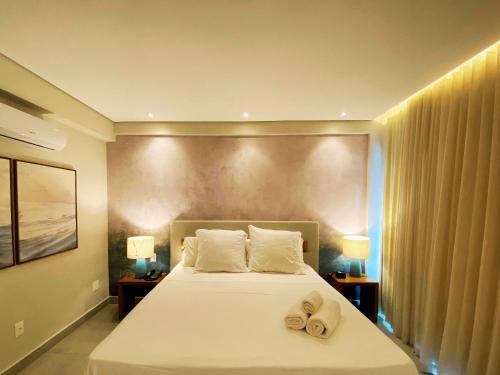 Ένα ή περισσότερα κρεβάτια σε δωμάτιο στο Flat Île de Pipa Tulum - By Almare