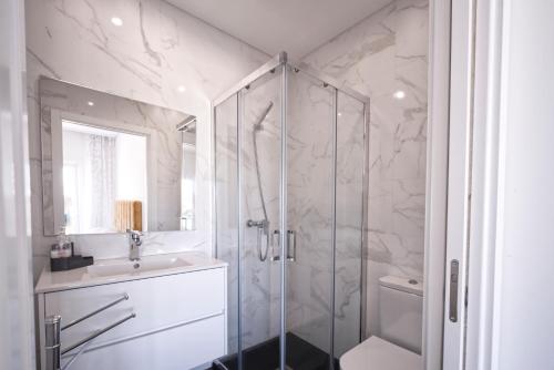 Ένα μπάνιο στο Apartment Ocean Baleal with AC