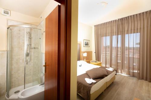 Koupelna v ubytování Hotel Nuova Sabrina
