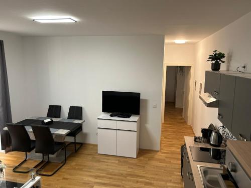 Kuchyň nebo kuchyňský kout v ubytování Paky Appartements 00322