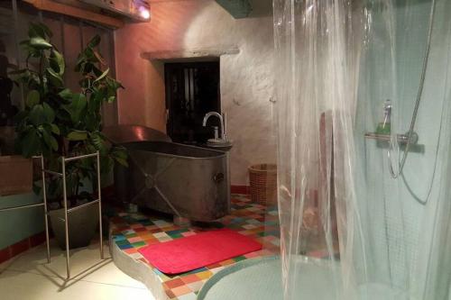 Koupelna v ubytování Les papillons