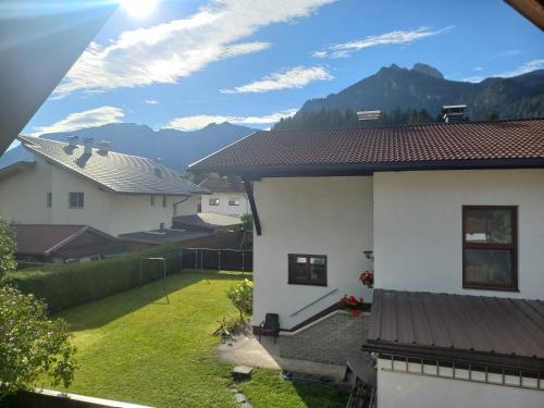 a view from the balcony of a house at Lechapart Wagner in Reutte