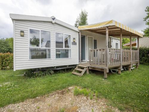 Modern mobile home in Veuzain-sur-Loire with garden