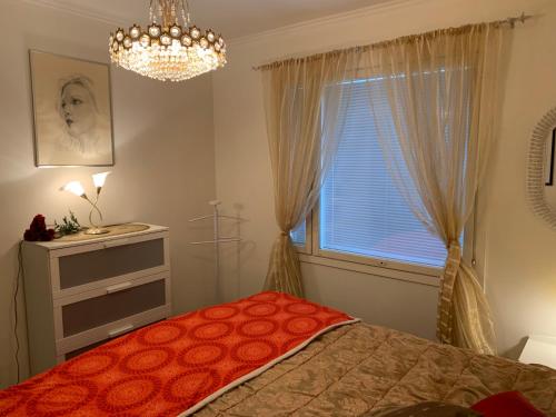 Katil atau katil-katil dalam bilik di Riverside Home for families - beautiful house near Santa Claus Village