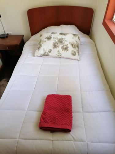 Una cama o camas en una habitación de CABAÑAS TRAPAGONIA