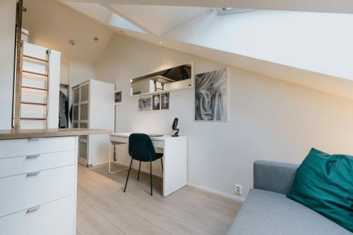 Posezení v ubytování Cozy Apartment in Central Oslo - Serene & Exclusive Majorstuen