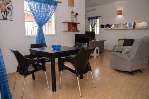 Χώρος καθιστικού στο Villa Caribe