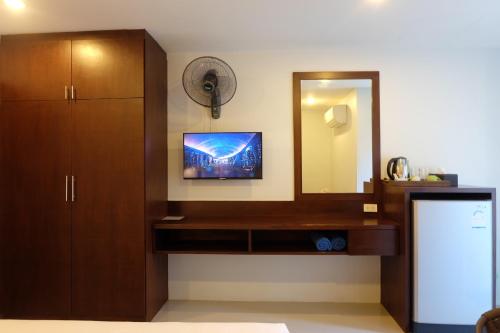 Η κουζίνα ή μικρή κουζίνα στο 3B Apartment-SHA Extra Plus