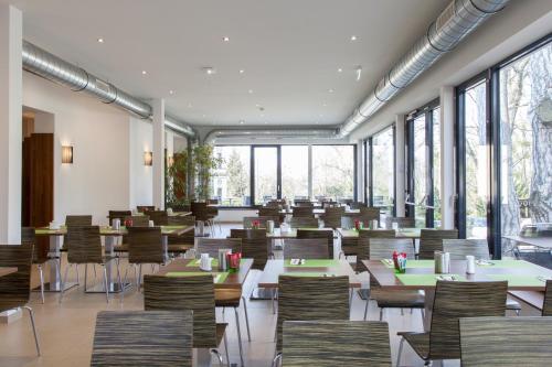 Reštaurácia alebo iné gastronomické zariadenie v ubytovaní Seminarhotel Springer Schlössl