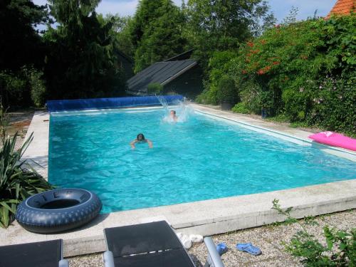 um par de pessoas numa piscina em Waerdenhoeve em Waardenburg