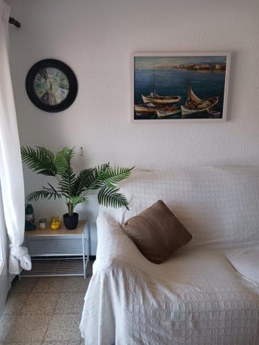 Postel nebo postele na pokoji v ubytování NIUMAR Acogedor apartamento muy luminoso con terraza
