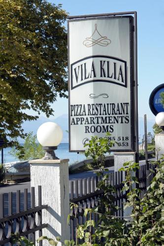a sign for a villa kita apartment apartment apartmentuments homes at Villa Klia in Ohrid