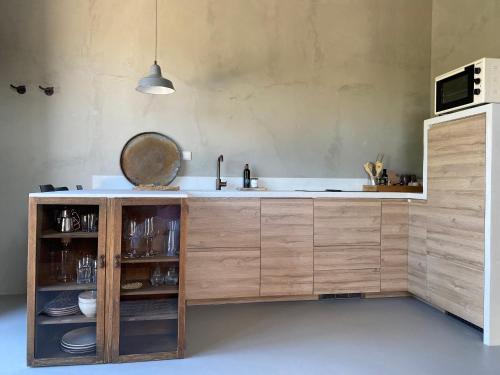 Kuchyň nebo kuchyňský kout v ubytování Puur-Polder-Logies PUUR