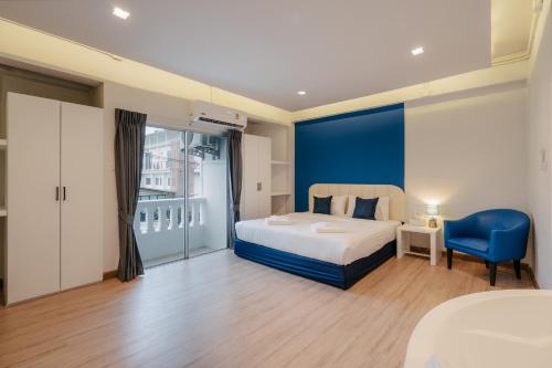 Lova arba lovos apgyvendinimo įstaigoje Blue Rabbit Phuket Hotel