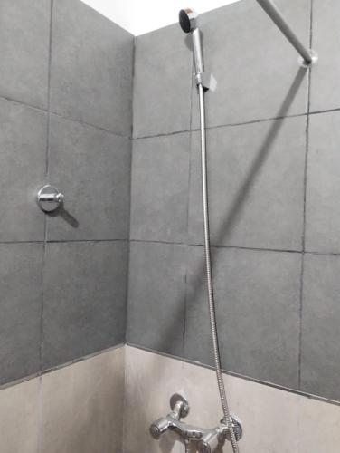 a shower with a hose in a bathroom at MG in San Carlos de Bolívar