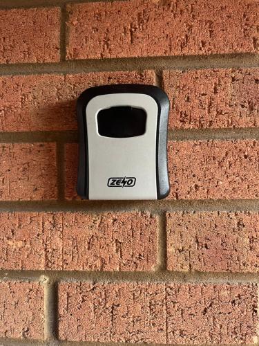 a toaster is embedded in a brick wall at Pinecone Cottage in Frodingham