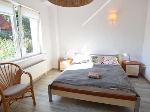 Ένα ή περισσότερα κρεβάτια σε δωμάτιο στο Apartment in Choczewo near Baltic Sea