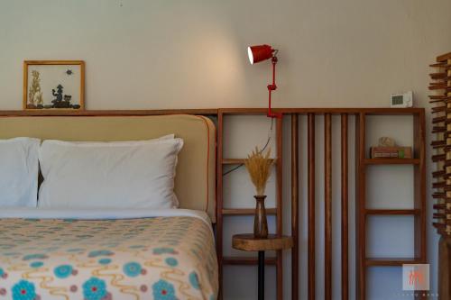 Ένα ή περισσότερα κρεβάτια σε δωμάτιο στο Lchang Nang Retreat-THE HOUSE OF TREES-Nubra Valley