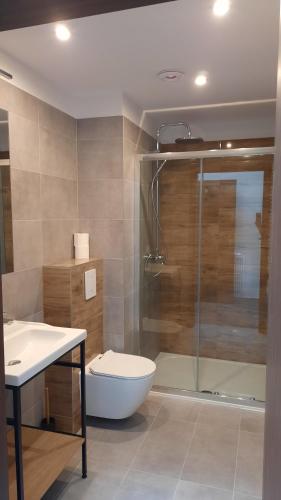 Kylpyhuone majoituspaikassa Skalnica