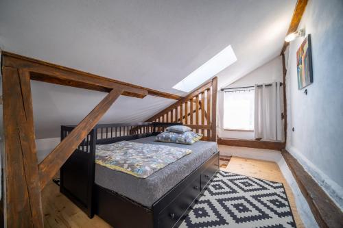 Postel nebo postele na pokoji v ubytování Apartmánový dům Jeník