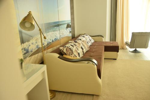 Et opholdsområde på Apartament Willow by the Sea by Alz