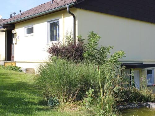 a house with tall grass in front of it at Haus Wiesengrund in Gammertingen