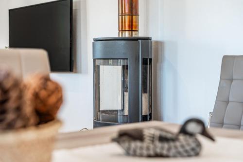 a coffee maker sitting on top of a counter at Son Serra in Búger
