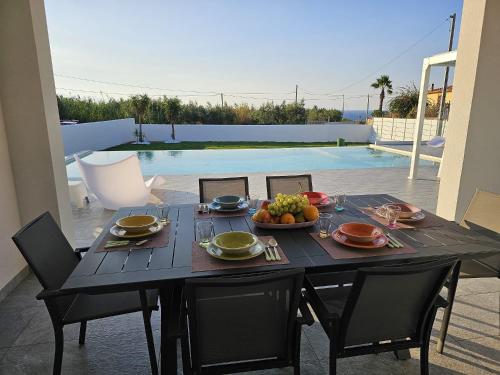 Jídlo v vily nebo okolí