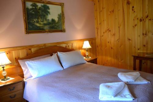 Postel nebo postele na pokoji v ubytování "Grand Ole Topiary" Cottage Accommodation Railton