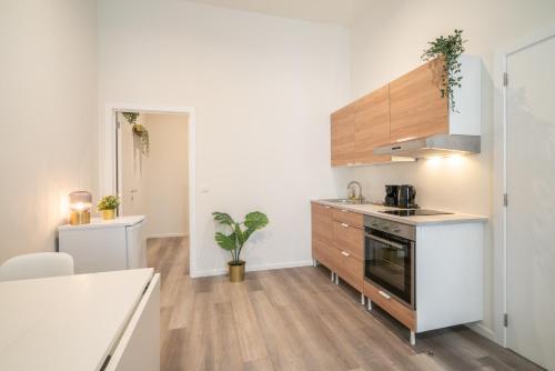 Dapur atau dapur kecil di Antwerp Center Cozy Cityflats