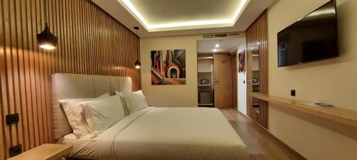 TV a/nebo společenská místnost v ubytování Unico Hotel & Spa Casablanca