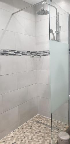 Koupelna v ubytování Au Panorama F3 2 chbres
