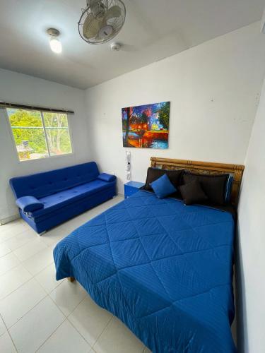 Hostal Paraiso Mincaにあるベッド
