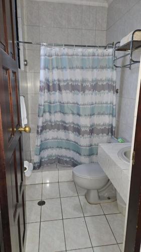 Koupelna v ubytování Hotel Valladolid