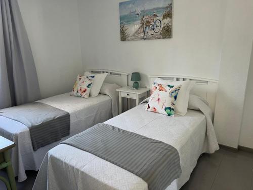 Katil atau katil-katil dalam bilik di Apartamento Vista Mar ,Playas de Jandia Esquinzo