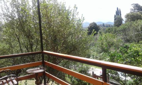 una vista desde la terraza de la casa del árbol en Habitacion privada Stella Maris en Río Ceballos