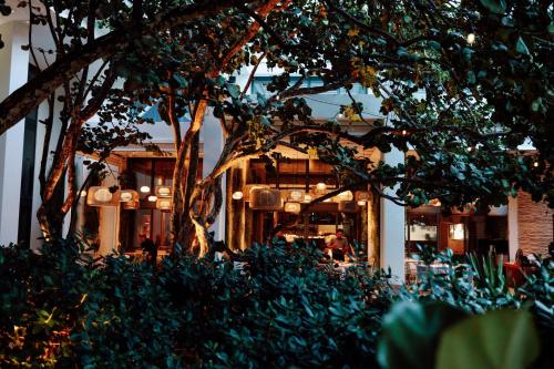 a building with a tree in front of it at W South Beach in Miami Beach